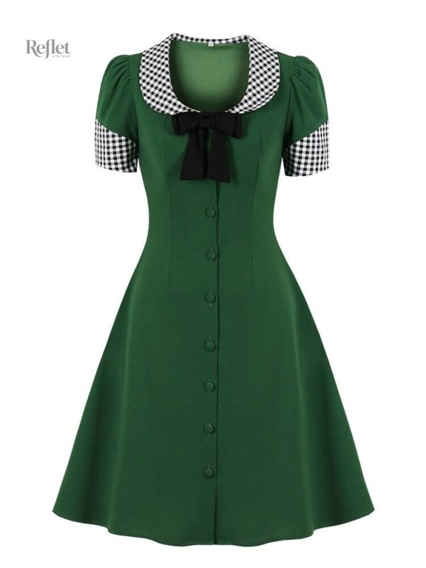 Robe femme années 50, détails romantiques et féminins