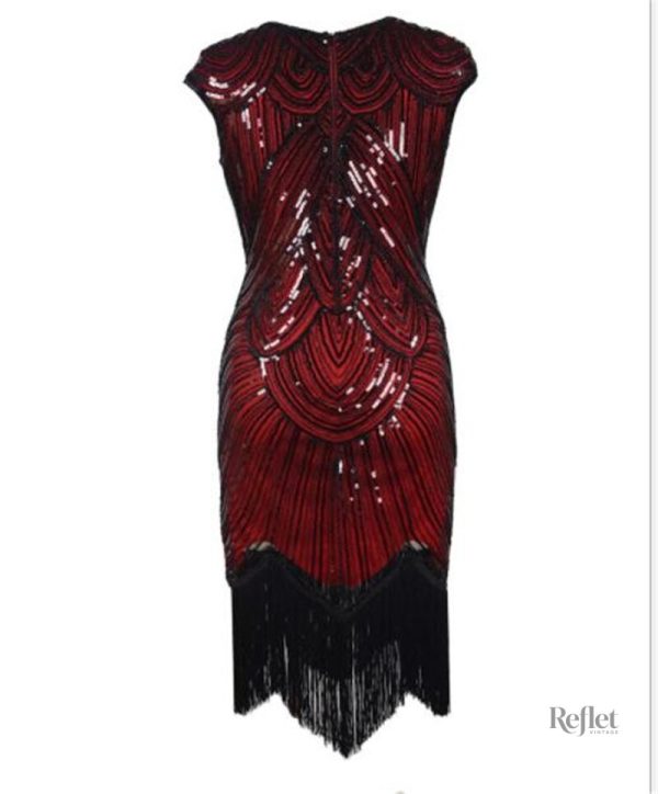 Robe avec silhouette fluide typique des années 30