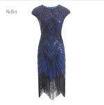 Robe années 30 avec finition soignée pour femme