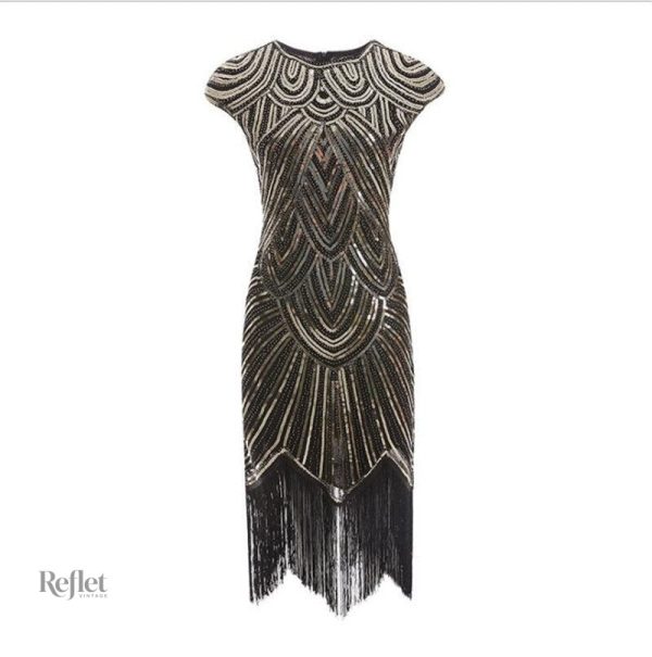 Robe à motifs vintage pour look des années 30