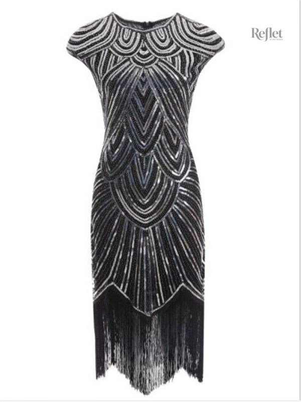Robe femme avec coupe élégante des années 30
