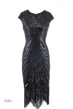 Style chic de robe années 30 pour occasions spéciales