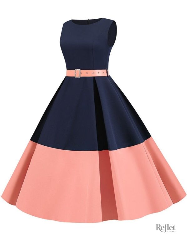 Robe légèrement évasée inspirée des années 60