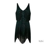 Modèle de robe femme années 20, esprit Charleston authentique