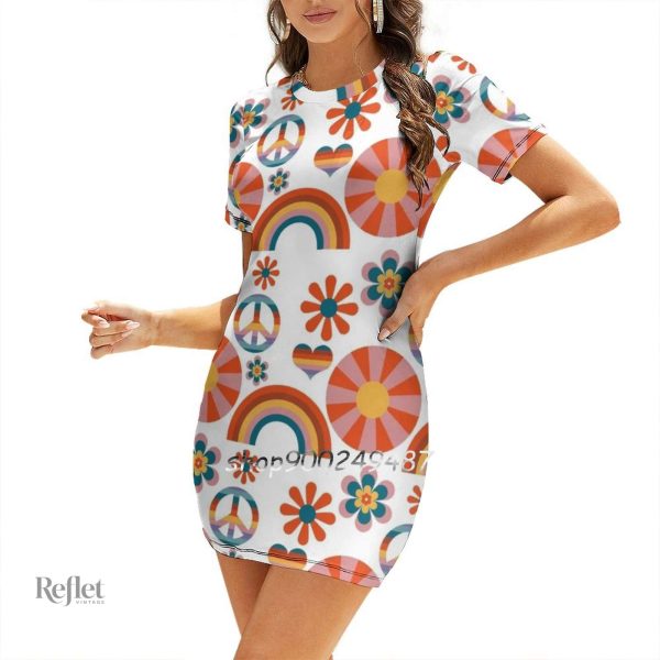 Robe colorée enfant inspiration rétro