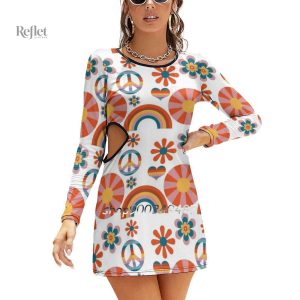 Vêtement fille années 70 motif floral