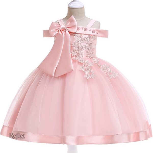 Robe fille d'honneur avec dentelle