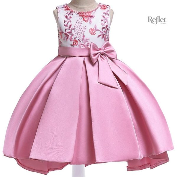 Robe pour fille en tulle et satin