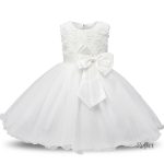 Robe festive pour fille avec volants