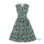 Robe élégante à fleurs pour une allure rétro