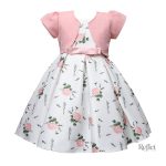 Robe élégante avec motifs floraux pour enfant
