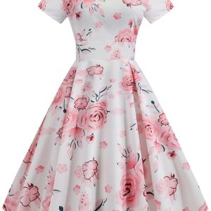 Robe fleurie année 60