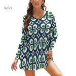 Robe années 70 avec ceinture flatteuse