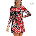 Robe française des années 70 à fleurs