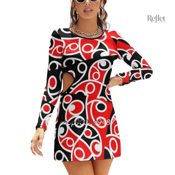 Robe française des années 70 à fleurs