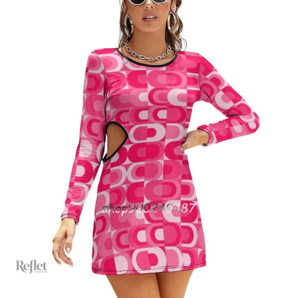 Robe rétro des années 70, look bohème chic