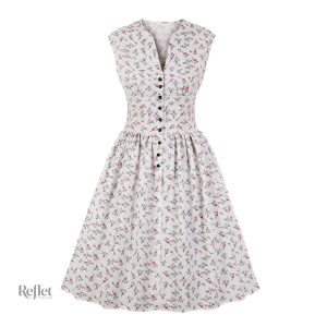 Robe vintage inspirée des années 30, coupe classique