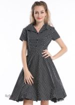 Robe années 40, silhouette féminine