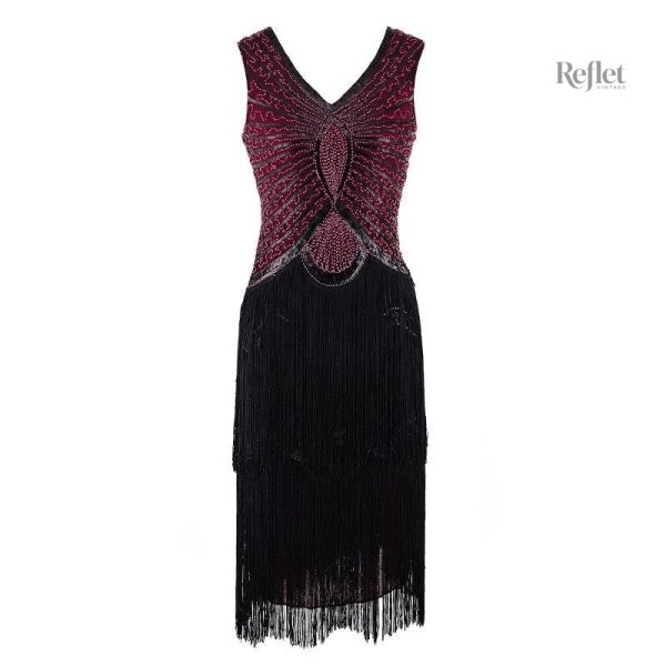 Robe sophistiquée années 30, choix de mode unique