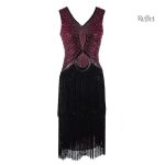 Robe avec silhouette féminine des années 30