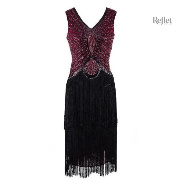 Robe avec silhouette féminine des années 30