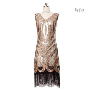 Robe vintage années 20 avec des détails raffinés