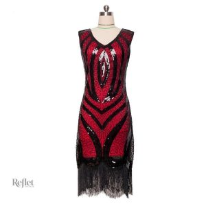 Robe de soirée inspirée des années 20 pour occasions spéciales