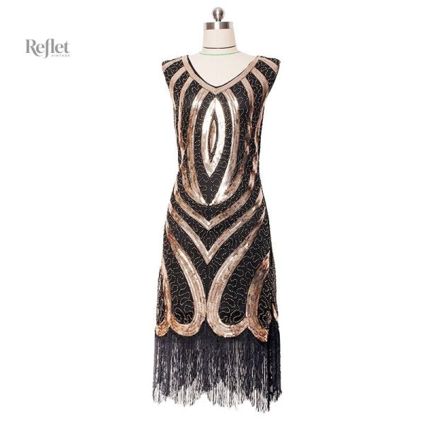 Robe chic années 20, design sophistiqué et unique