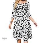 Robe Imprimé Années 70, style rétro vibrant