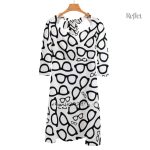 Robe élégante avec motif des années 70