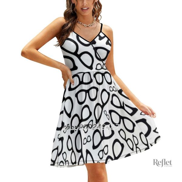 Robe années 70 à imprimé audacieux