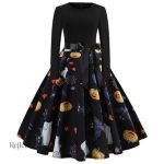 Robe à motifs, allure vintage chic