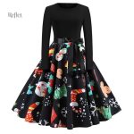 Robe vintage à motifs colorés