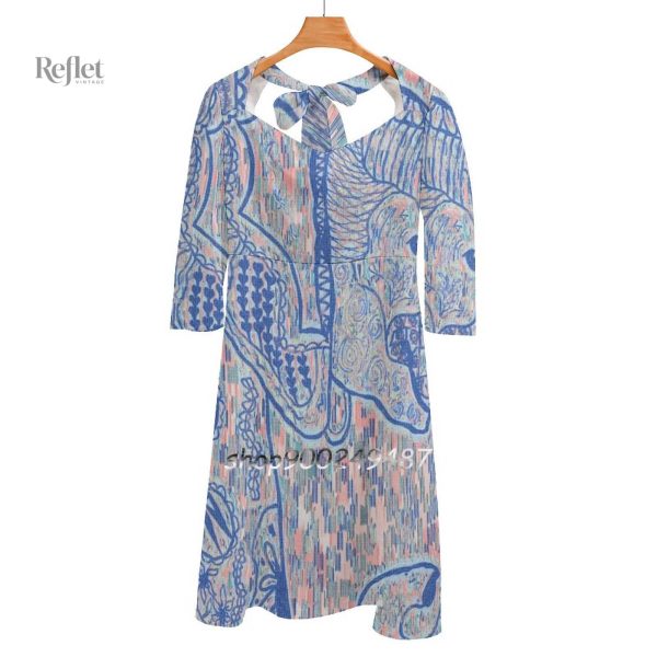 Robe style 70’s, tissu léger et confortable