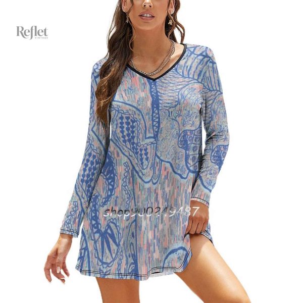 Robe d'inspiration rétro, longue et élégante