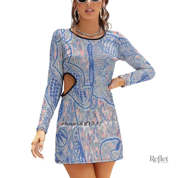 Robe vintage inspirée des années 70, ensoleillée et festive