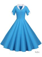 Robe des années 40 en couleur jaune