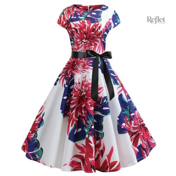 Design rétro robe années 40 fille