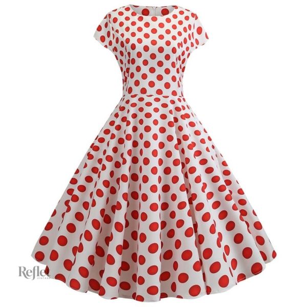 Robe fille années 40 avec ceinture