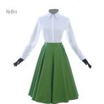 Style classique jupe années 50, look intemporel