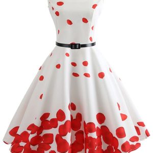 Robe vintage années 40 en tissu léger