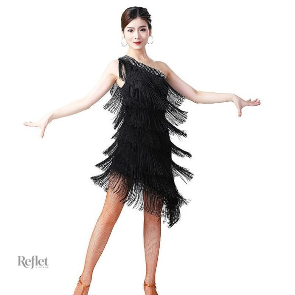 Robe vintage années 30 avec détails raffinés