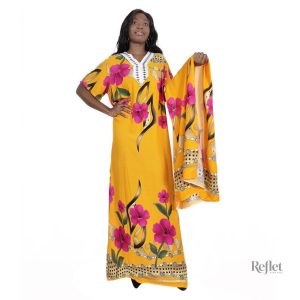 Robe vintage à fleurs, longue et élégante