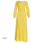 Robe longue rétro style années 70