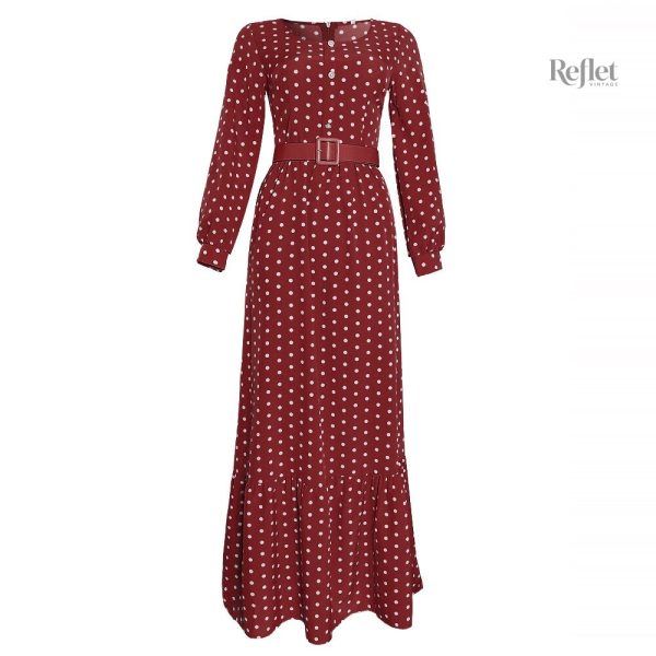 Robe maxi années 70, parfaite pour l'été