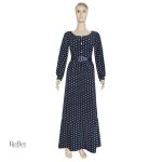 Robe années 70 avec bretelles larges