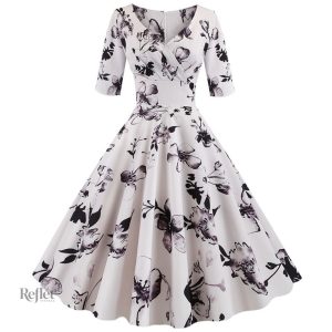 Robe longue vintage d'inspiration bohème des années 70