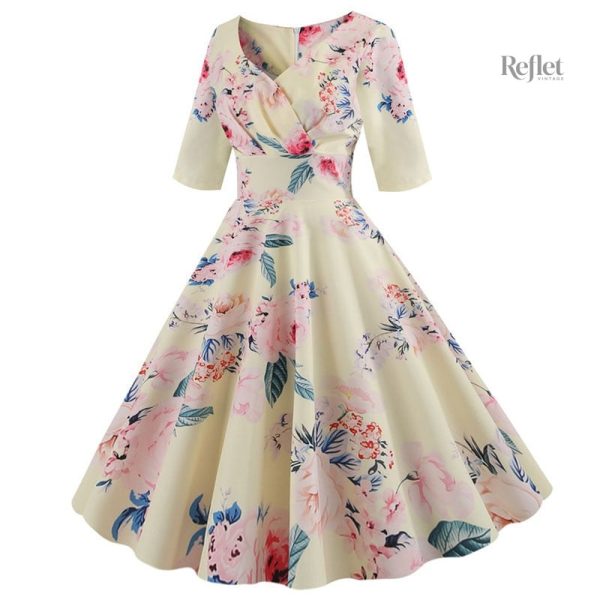 Robe longiligne vintage années 70, parfaite pour les festivals