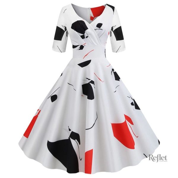 Robe longue à la mode des années 70, style décontracté