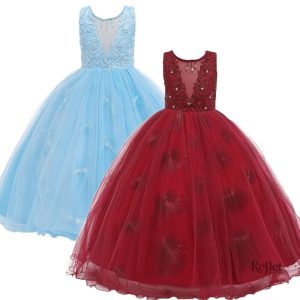 Robe longue princesse pour petite fille